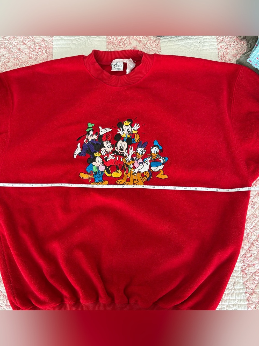 Vintage Disney Mickey & Friends Crewneck Fleece, L ❤️ - Picture 4 of 7